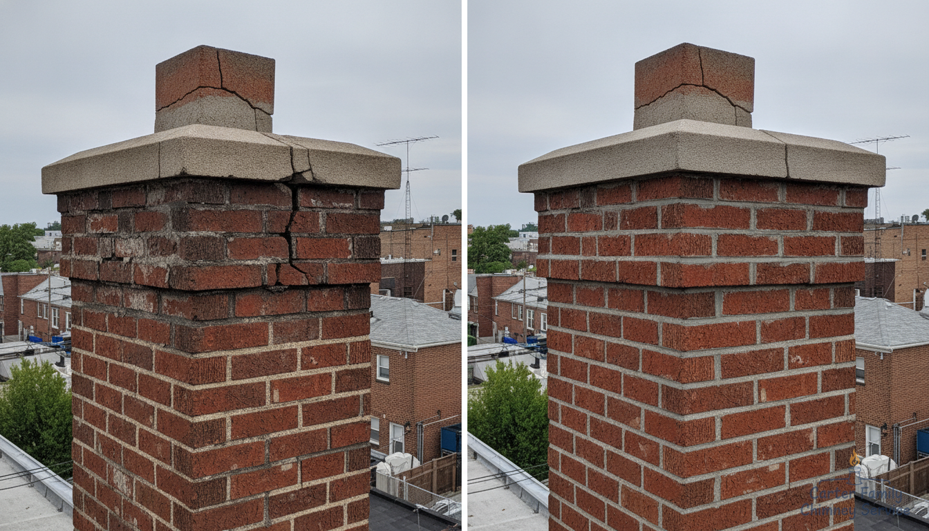 Protecting Your Chimney from Water Damage: Crown Repair and Tuckpointing Guide for South Richmond Hill Homeowners